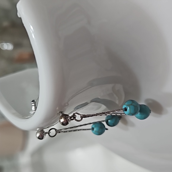 Turquoise Dangle Earrings - Picture 4 of 4
